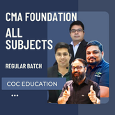 CMA Foundation All Subjects Combo | Regular Batch by COC Education | For Dec 25 & onwards Exams